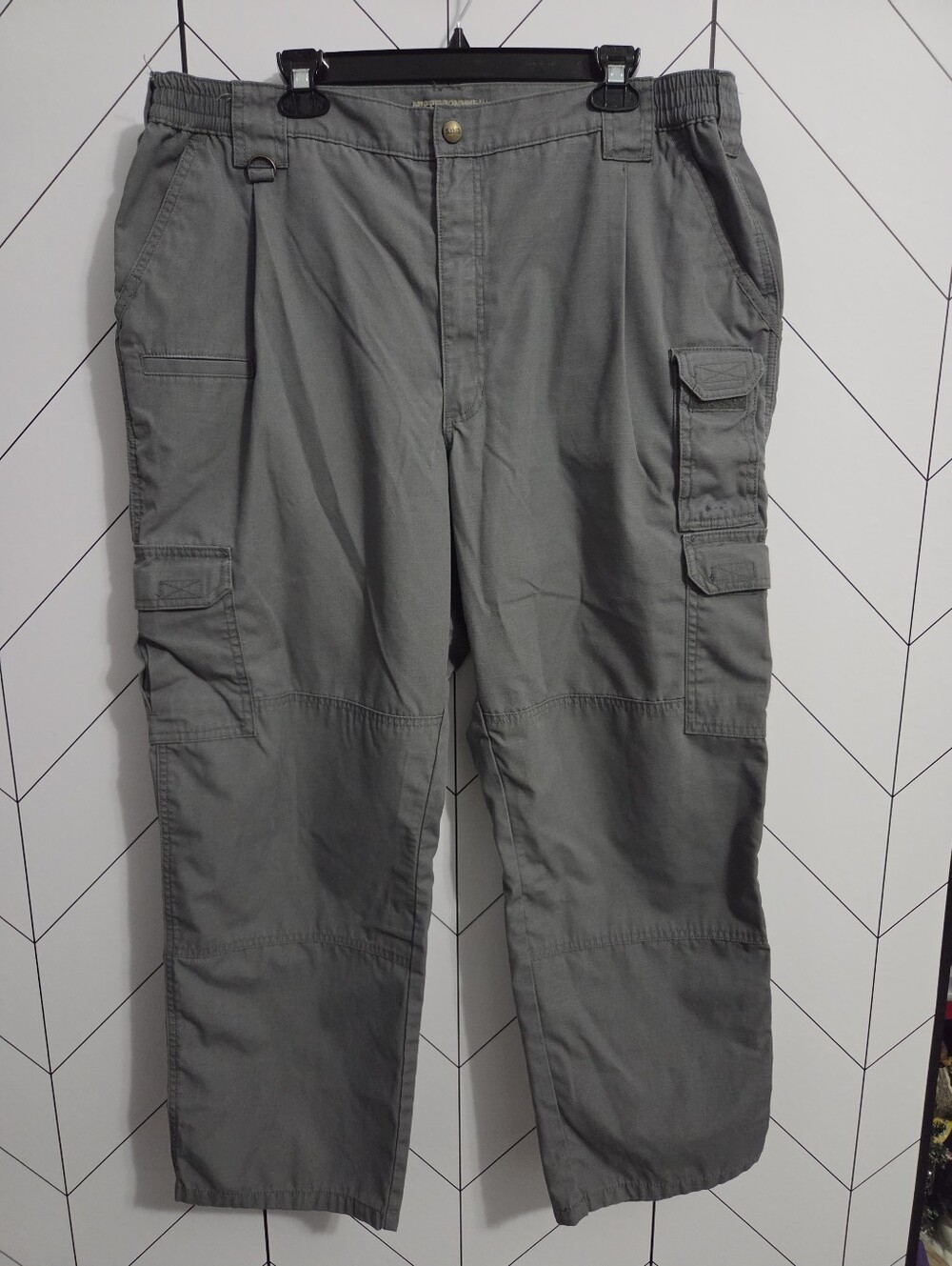 5.11 Tactical Taclite Pro Cargo Pants Storm Grey 42x30 Style 74273 Ripstop *Flaw